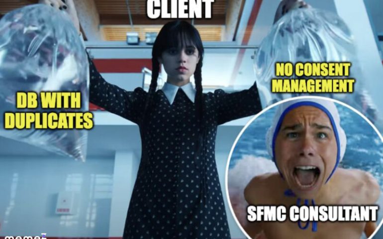 Client showing up with DB with duplicates and No Consent Management... SFMC Consultant *screams*