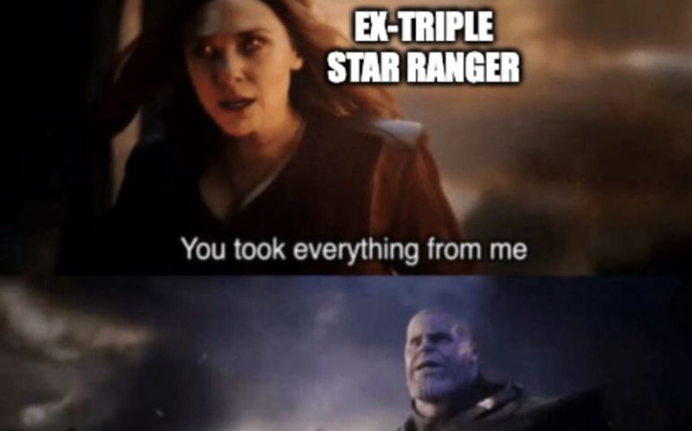 Merging trailhead accounts be like... Ex-triple star ranger: You took everything from me. Trailhead: I don't even know who you are.