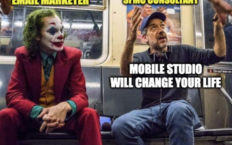 SFMC Consultant (as Todd Phillips): Mobile Studio will change your life Email Marketer (as the Joker): ...