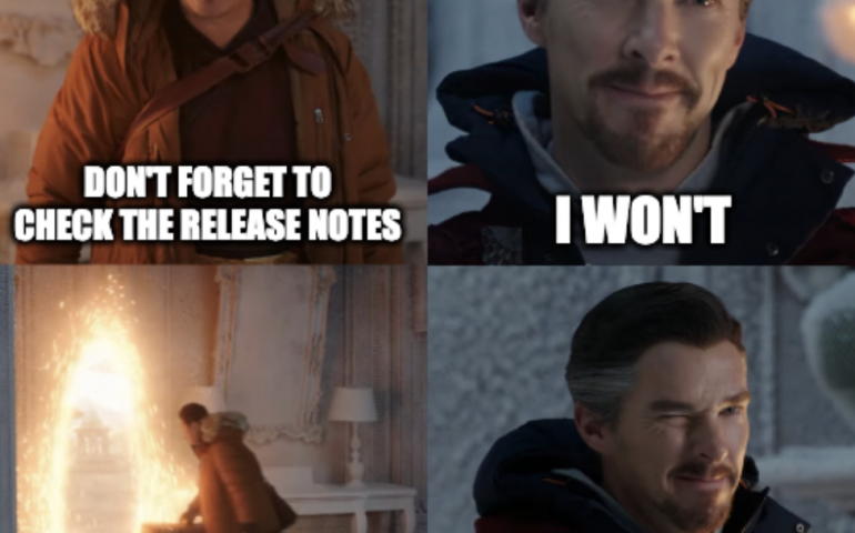 Dr Strange and Wong about Salesforce Release Notes.