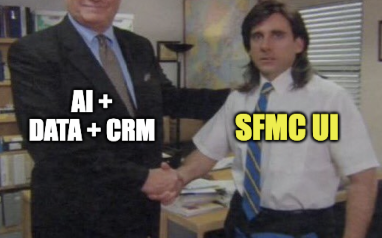 The office handshake: AI + Data + CRM against SFMC UI